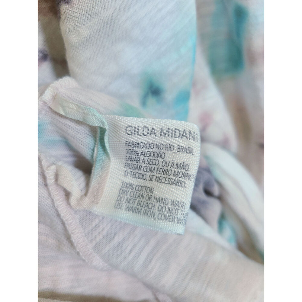 GILDA MIDANI Rio Brazil Tie Dye Tank Swing Dress Cotton Size Small - Picture 7 of 7